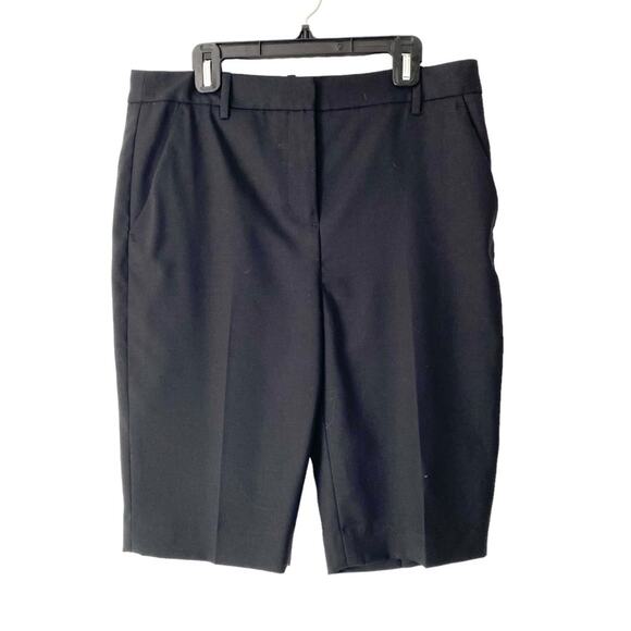 Nila Lotan black Wool Montreal Bermuda Shorts size 6 - Picture 1 of 6